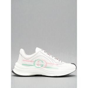 NIB Gucci Run Interlock GG Logo Leather Sneakers Shoes Size EU39.5 US9.5